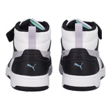 REBOUND V6 MID Sneakers Junior Lilla, Bianche e Nere