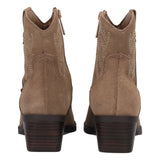 Stivaletti Texani Donna Taupe