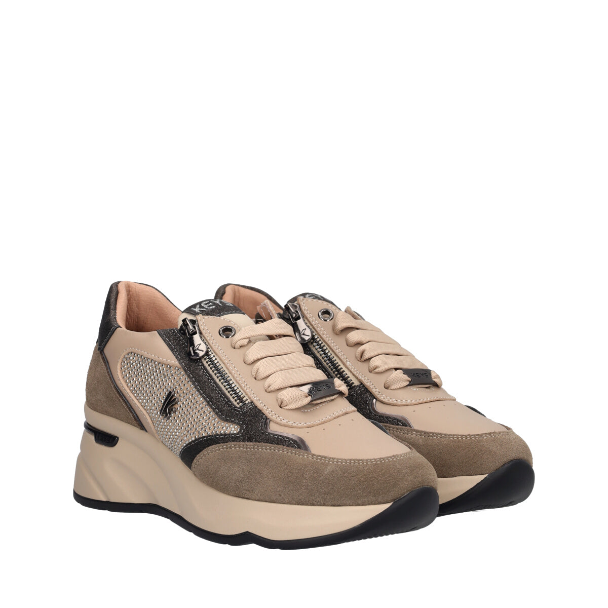 Stringate Donna Beige