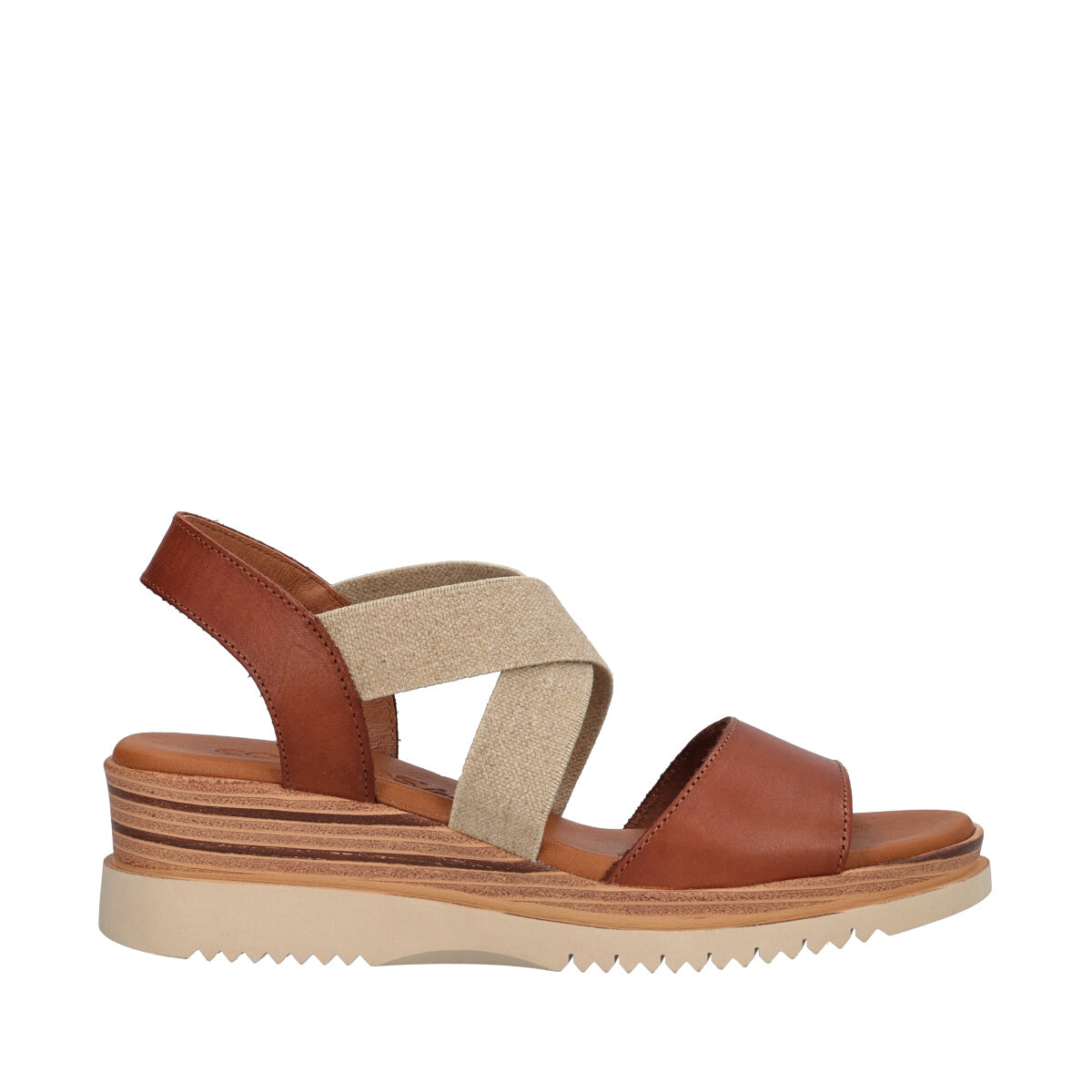 Sandali Donna Marroni con Zeppa alta 5 cm